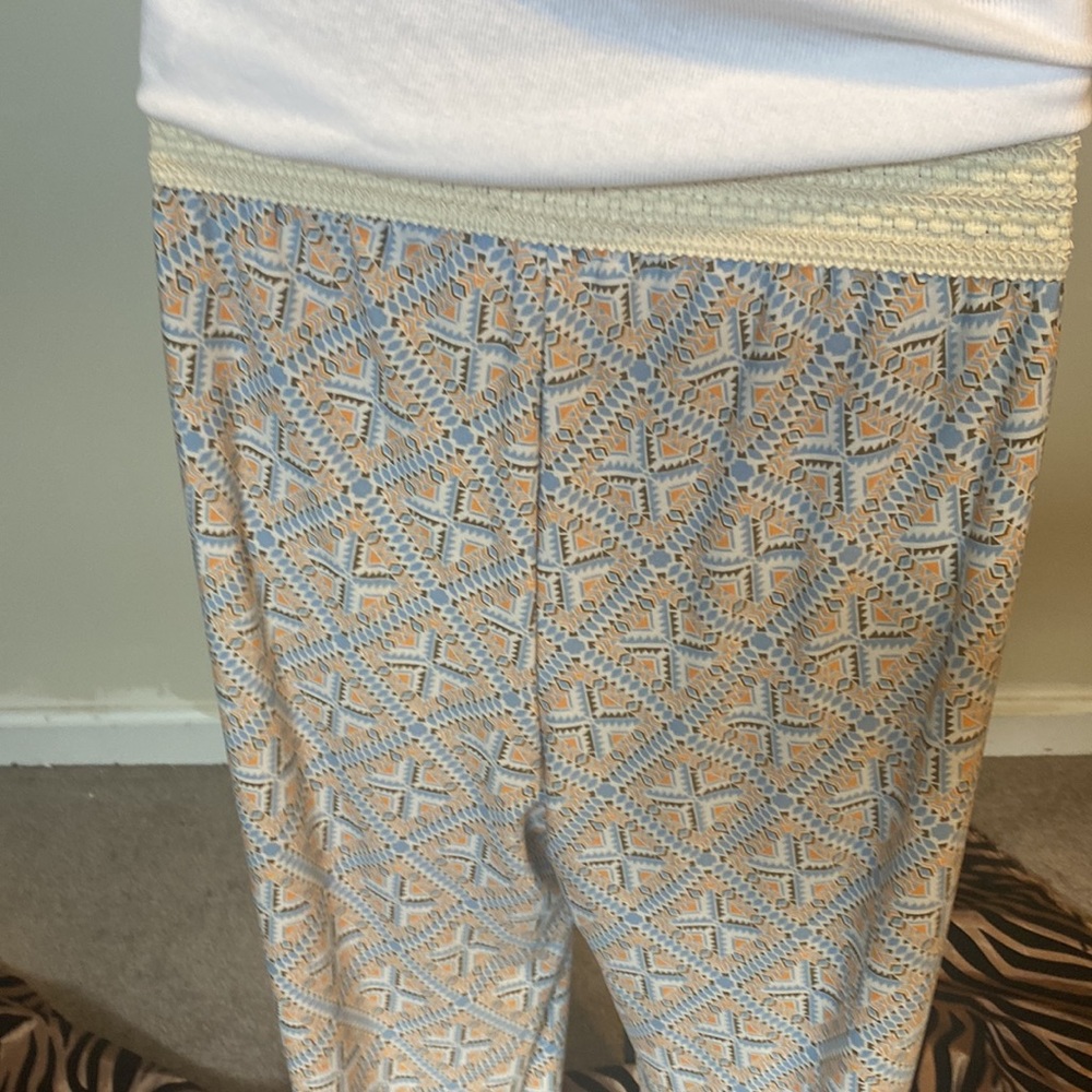 PRE-OWNED VINTAGE AMERICA BOHO WIDE LEG PANTS - Picture 7 of 8